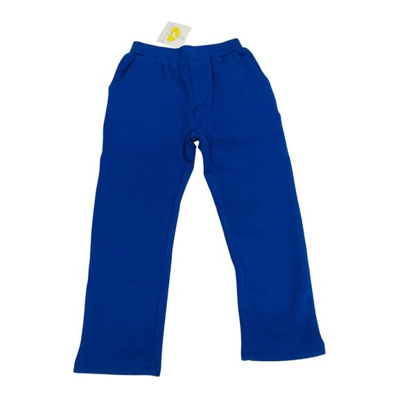 NWT The Yellow Lamb Size 6 Royal Blue Fleece Lined Sweatpants - Picture 1 of 5